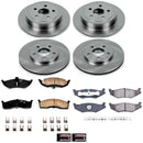 PowerStop OE Stock Replacement Low-Dust Ceramic Brake Pad and Rotor Kit