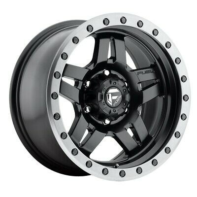 17X8.5 Fuel D557 Anza Matte Black Gun Metal Ring 5X127 ET6 wheel/rim