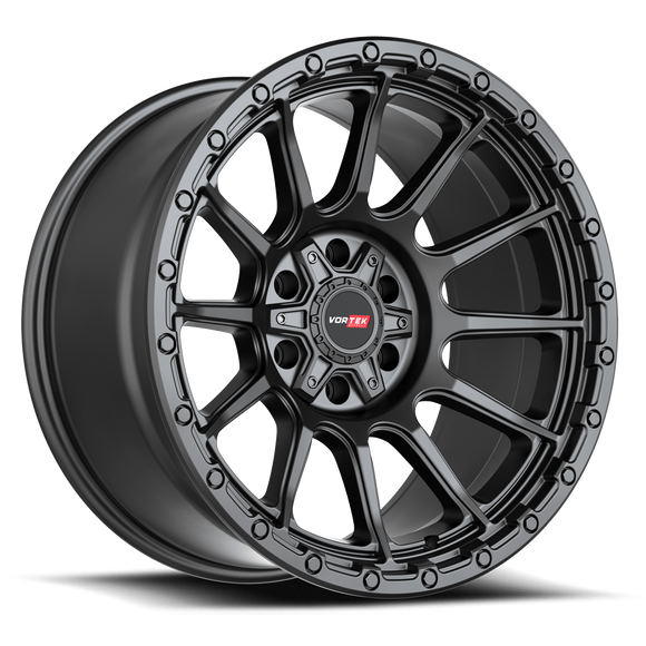 20x9 Vortek VRT-606 Vulcan Matte Black 5x139.7 ET0 CB110.3 Wheel Rim