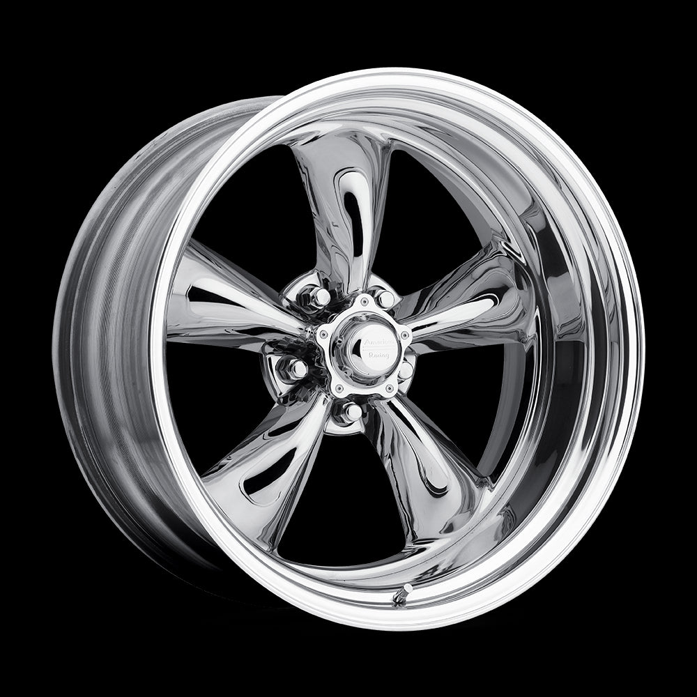 18x8 American Racing Custom Torq Thrust II Polished Wheel 5x127 18-8 5-127