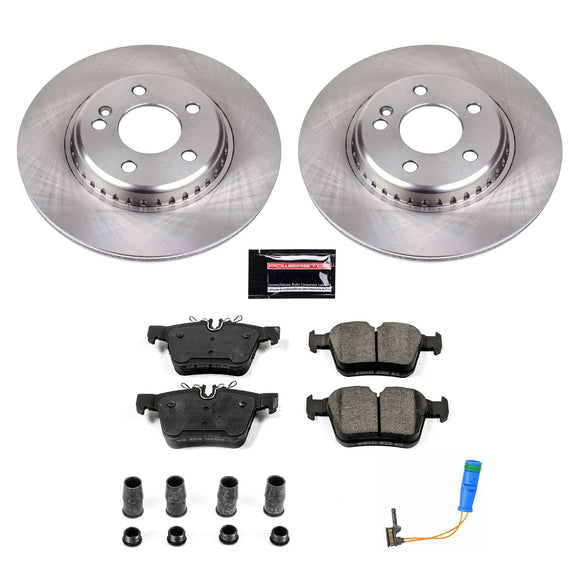 PowerStop OE Stock Replacement Low-Dust Ceramic Brake Pad and Rotor Kit