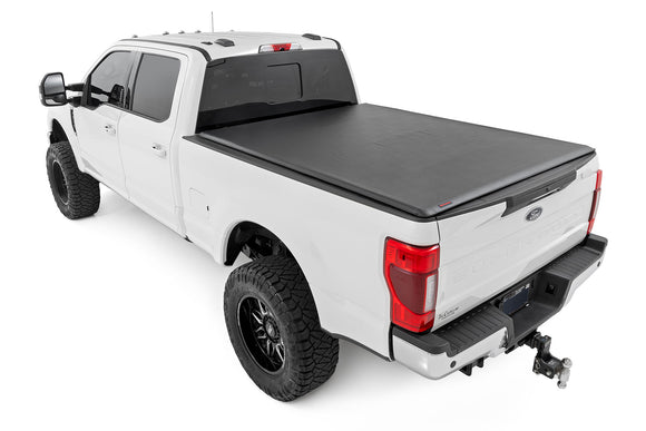 Rough Country Soft Roll Up Bed Cover 6'10" Bed For Ford F-250 F-350 17-23