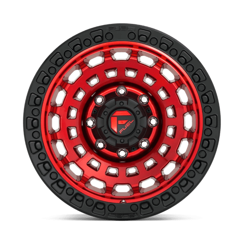 17x9 Fuel Off-Road D632 Zephyr Candy Red Black Bead Ring 8x165.1 ET-12 Wheel