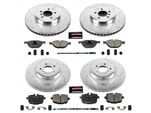 PowerStop Z23 Daily Driver Carbon-Fiber Ceramic Brake Pad and Drilled & Slotted