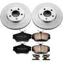 PowerStop Genuine Geomet Coated Rotor and Low-Dust Ceramic Brake Pad Kit