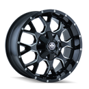 20x10 Mayhem Warrior Black-Milled Wheel/Rim 8x180 8015-2178M