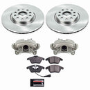 PowerStop OE Stock Replacement Low-Dust Ceramic Brake Pad, Rotor and Caliper Kit