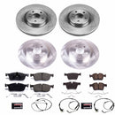PowerStop OE Stock Replacement Low-Dust Ceramic Brake Pad and Rotor Kit