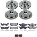 PowerStop OE Stock Replacement Low-Dust Ceramic Brake Pad and Rotor Kit