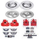 PowerStop Z23 Daily Driver Carbon-Fiber Ceramic Pads Drilled & Slotted Rotor & C