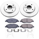 PowerStop Genuine Geomet Coated Rotor and Low-Dust Ceramic Brake Pad Kit