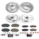 PowerStop Z23 Daily Driver Carbon-Fiber Ceramic Brake Pad and Drilled & Slotted
