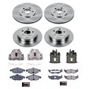 PowerStop OE Stock Replacement Low-Dust Ceramic Brake Pad, Rotor and Caliper Kit