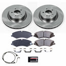 PowerStop OE Stock Replacement Low-Dust Ceramic Brake Pad and Rotor Kit