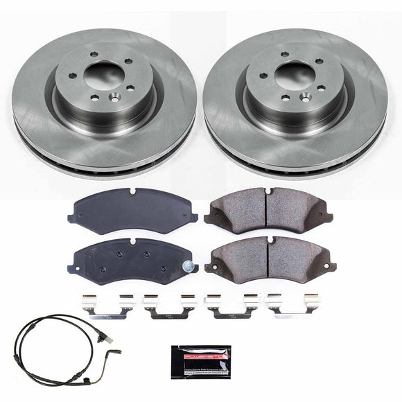 PowerStop OE Stock Replacement Low-Dust Ceramic Brake Pad and Rotor Kit