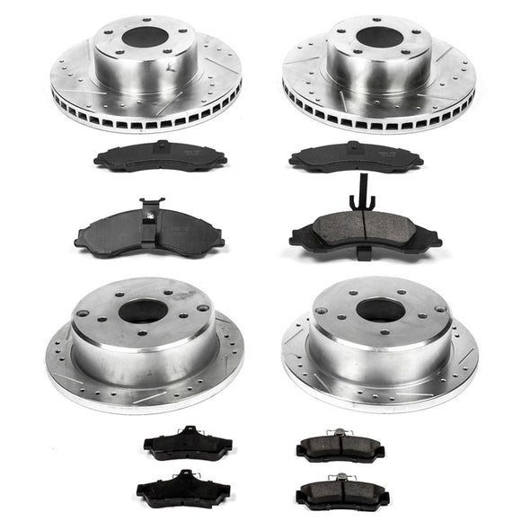 PowerStop Z23 Daily Driver Carbon-Fiber Ceramic Brake Pad and Drilled & Slotted