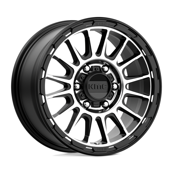 16X8 KMC KM542 Impact Satin Black Machined 6X139.7 ET0 wheel/rim