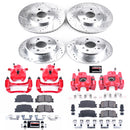 PowerStop Z23 Daily Driver Carbon-Fiber Ceramic Pads Drilled & Slotted Rotor & C