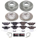 PowerStop Semi-Coated Rotor and Low-Dust Ceramic Brake Pad Kit