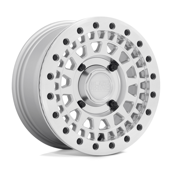 14X7 Black Rhino Powersports Parker UTV Beadlock Silver 4X156 ET51 Wheel
