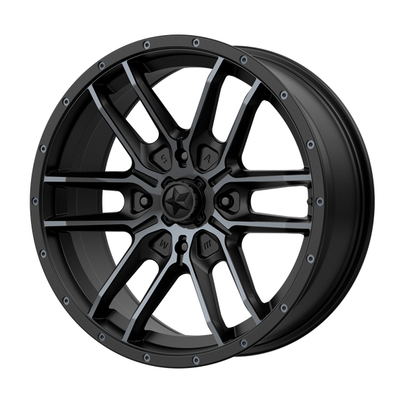 14X7 MSA OFFROAD WHEELS M43 FANG S-BLK TTCC 4X110 ET10 wheel/rim