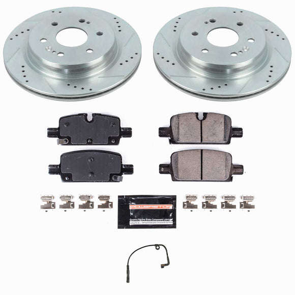 PowerStop Z23 Daily Driver Carbon-Fiber Ceramic Brake Pad and Drilled & Slotted