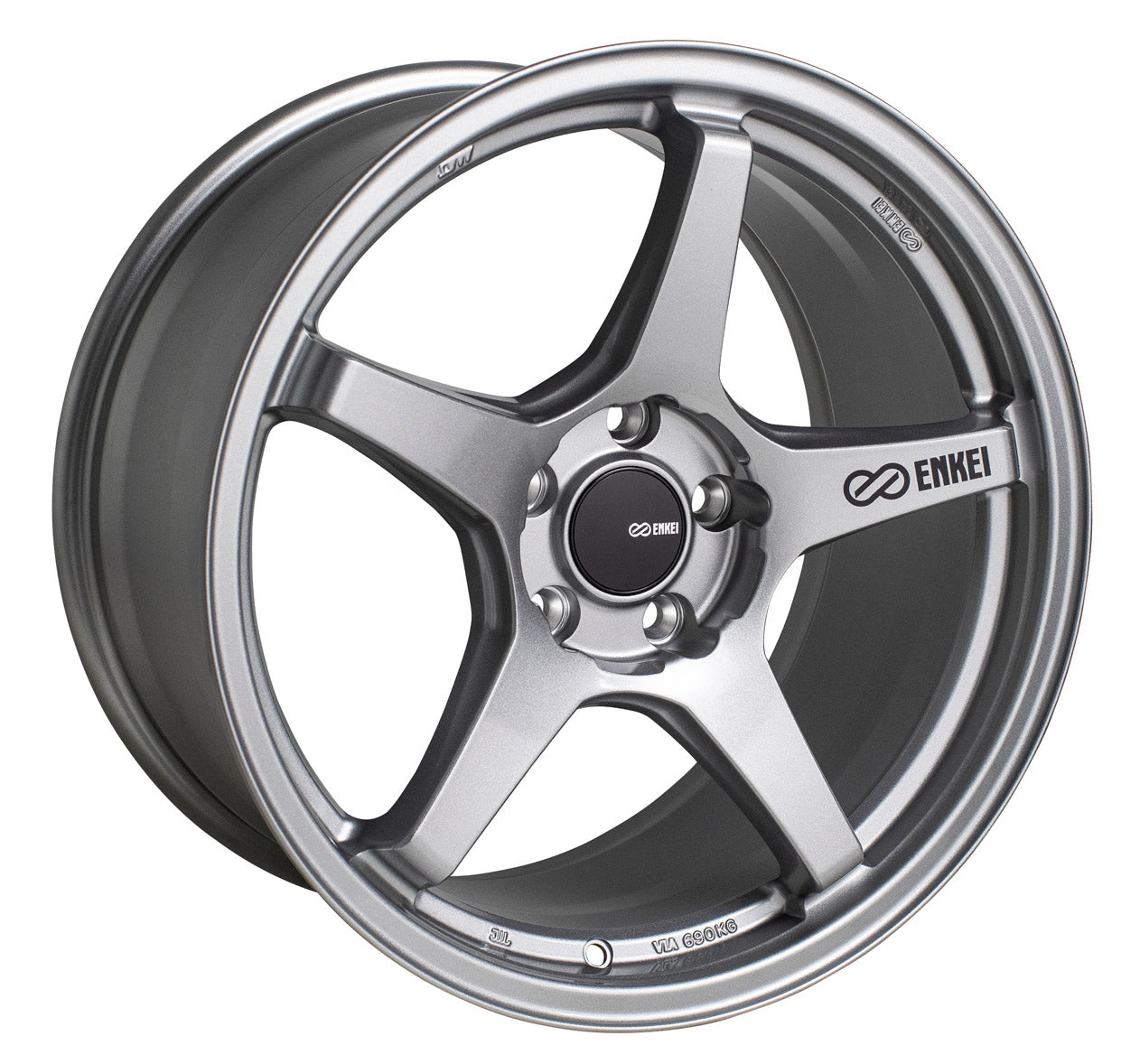 18X8.5 ENKEI TS-5 GREY WHEEL/RIM  ET40 521-885-3140GR 5X108