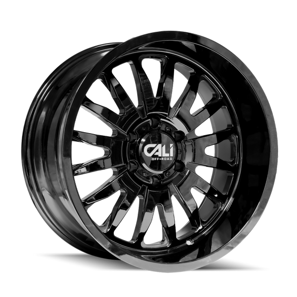 22x12 Cali Off-Road Summit Gloss Black 6x139.7 ET-51 CB106 Wheel Rim