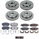 PowerStop OE Stock Replacement Low-Dust Ceramic Brake Pad and Rotor Kit