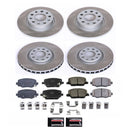 PowerStop Semi-Coated Rotor and Low-Dust Ceramic Brake Pad Kit
