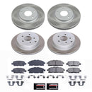 PowerStop Semi-Coated Rotor and Low-Dust Ceramic Brake Pad Kit
