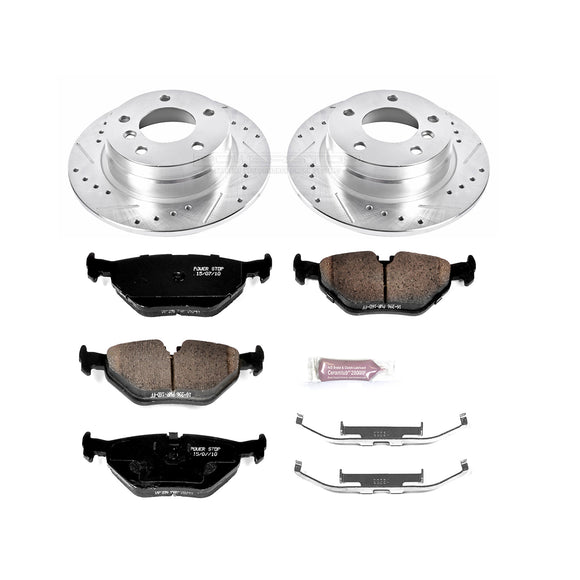 PowerStop Z23 Daily Driver Carbon-Fiber Ceramic Brake Pad and Drilled & Slotted