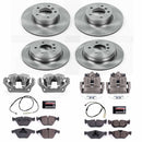PowerStop OE Stock Replacement Low-Dust Ceramic Brake Pad, Rotor and Caliper Kit