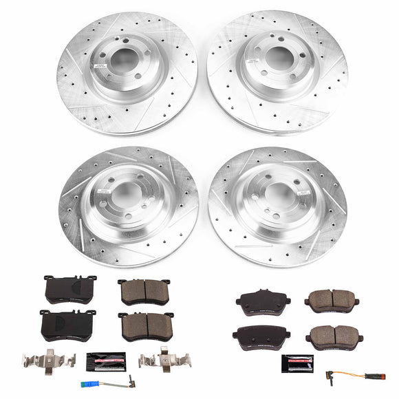 PowerStop Z23 Daily Driver Carbon-Fiber Ceramic Brake Pad and Drilled & Slotted