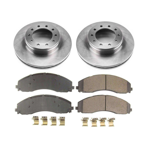 PowerStop OE Stock Replacement Low-Dust Ceramic Brake Pad and Rotor Kit