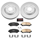 PowerStop Genuine Geomet Coated Rotor and Low-Dust Ceramic Brake Pad Kit