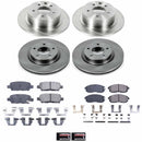 PowerStop OE Stock Replacement Low-Dust Ceramic Brake Pad and Rotor Kit
