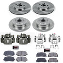 PowerStop OE Stock Replacement Low-Dust Ceramic Brake Pad, Rotor and Caliper Kit