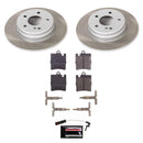 PowerStop Semi-Coated Rotor and Low-Dust Ceramic Brake Pad Kit