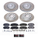 PowerStop Semi-Coated Rotor and Low-Dust Ceramic Brake Pad Kit