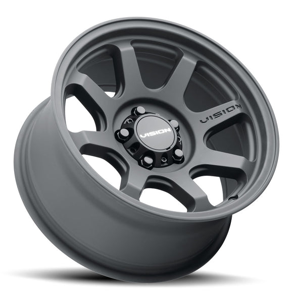 17X8.5 Vision Flow Satin Black 8x170 ET18 Wheel Rim