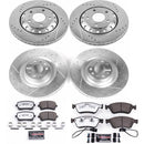 PowerStop Z26 Street Performance Ceramic Brake Pad and Drilled & Slotted Rotor K