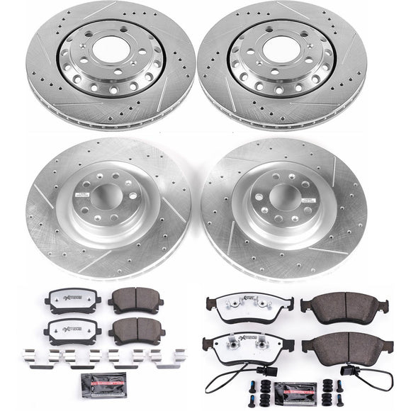 PowerStop Z26 Street Performance Ceramic Brake Pad and Drilled & Slotted Rotor K