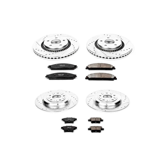 PowerStop Z23 Daily Driver Carbon-Fiber Ceramic Brake Pad and Drilled & Slotted
