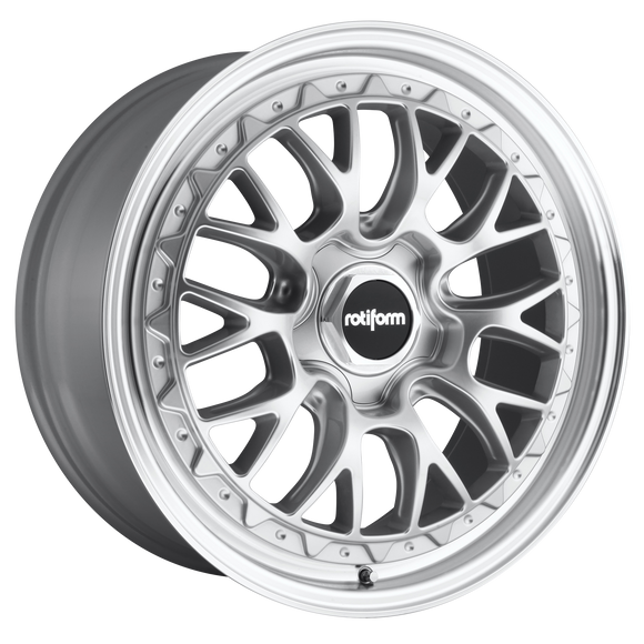 19X8.5 Rotiform R155 LSR Gloss Silver Machined 5X112 ET45 wheel/rim