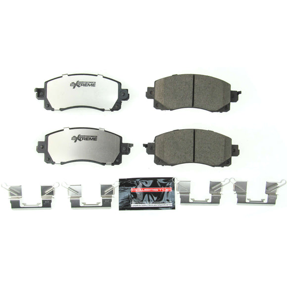 PowerStop Z26 Street Performance Carbon-Fiber Ceramic Brake Pads With Hardware