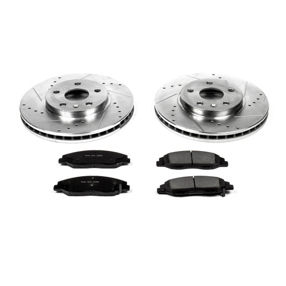 PowerStop Z23 Daily Driver Carbon-Fiber Ceramic Brake Pad and Drilled & Slotted