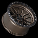22x10 Lock Off-Road Krawler Matte Bronze Black Ring 6x135 ET-18 Wheel Rim-1