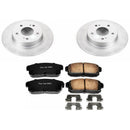 PowerStop Genuine Geomet Coated Rotor and Low-Dust Ceramic Brake Pad Kit