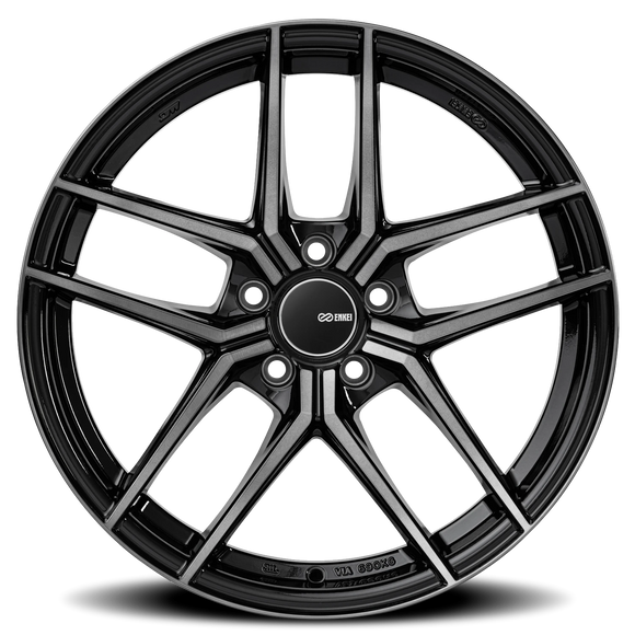 18X8 Enkei TY5 Wheel/Rim Pearl Black 5x114.3 ET40 18-8 5-114.3 Each